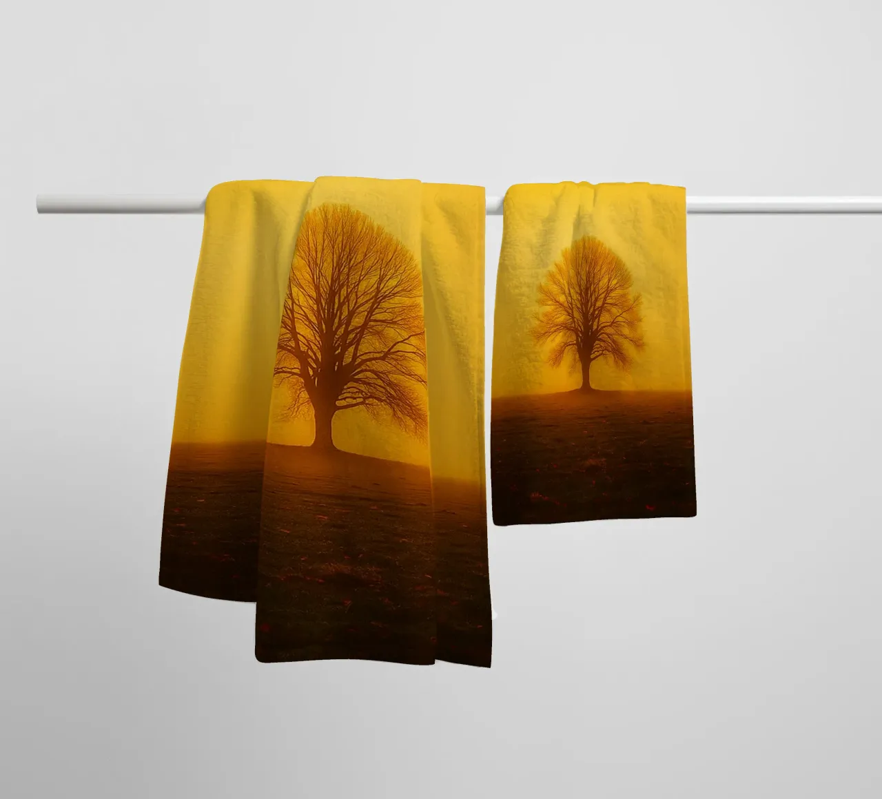 arbres simples vue rétro photographie serviette de bain de viantishop