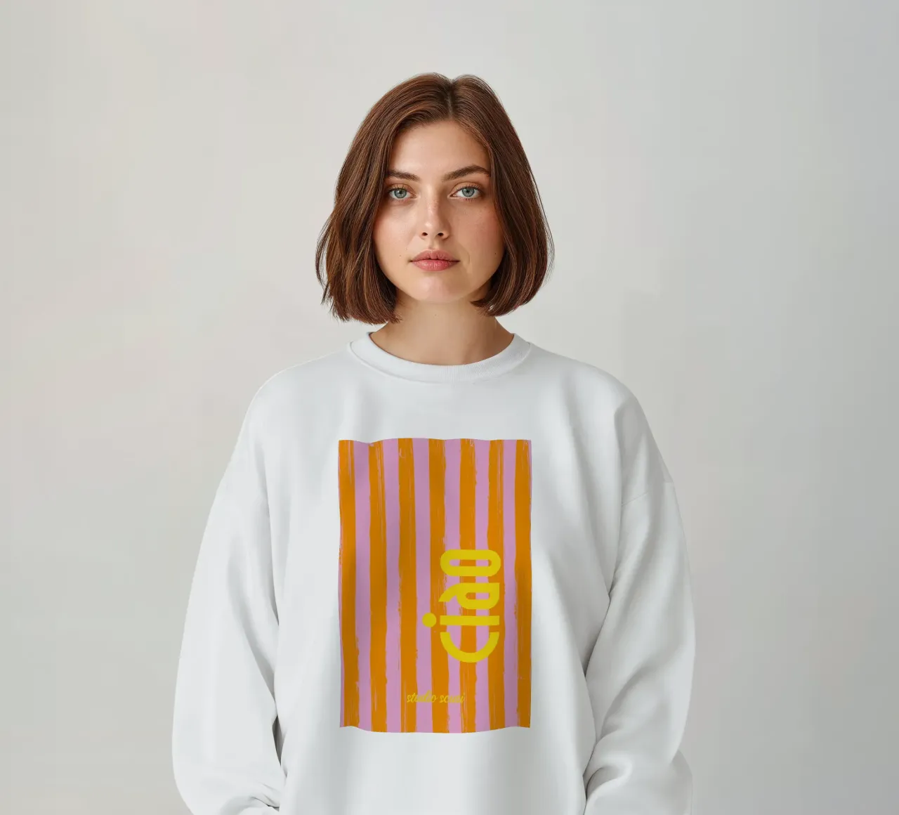CIAO gestreift - studio scusi Sweatshirt von studio scusi