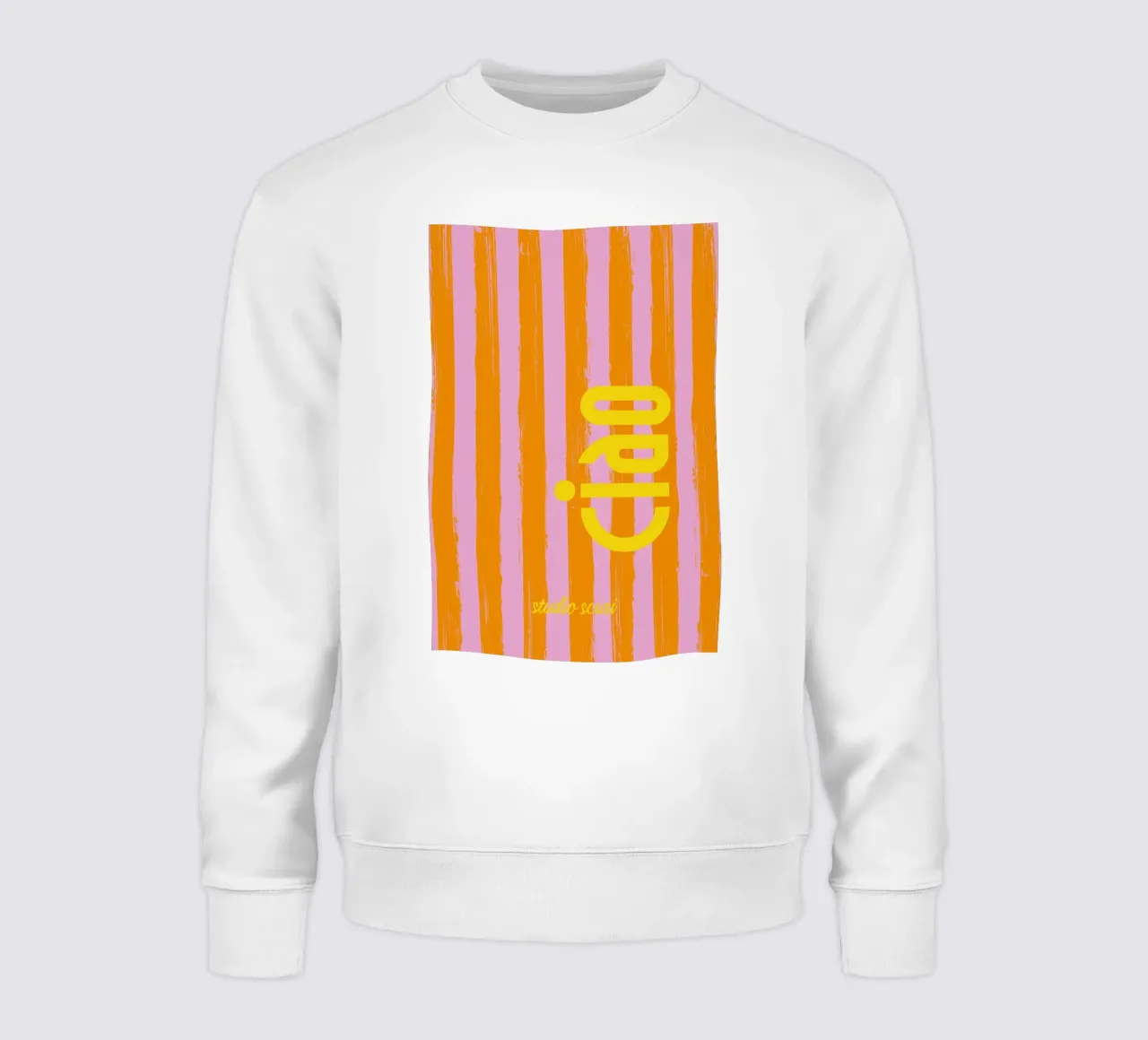 CIAO gestreift - studio scusi Sweatshirt von studio scusi