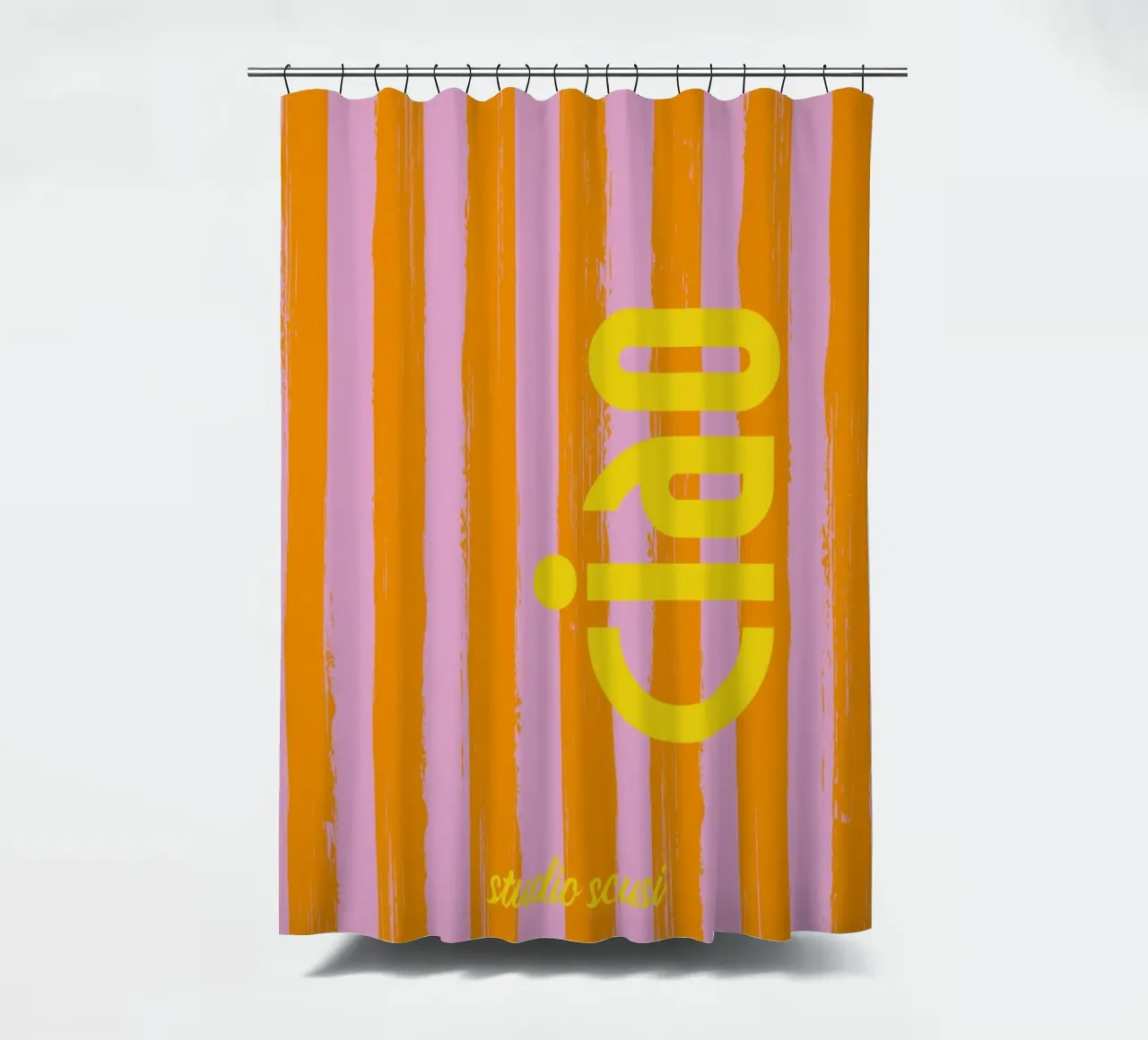 CIAO gestreift - studio scusi Duschvorhang von studio scusi