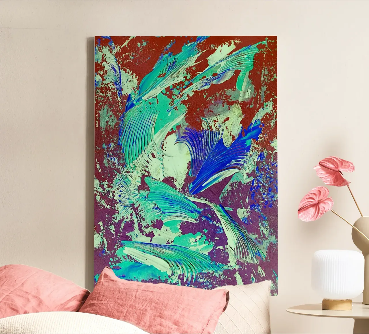 IDEAL GIFT 74 invers tela con Cornice a cassetta da Thierry Vobmann Abstract painting