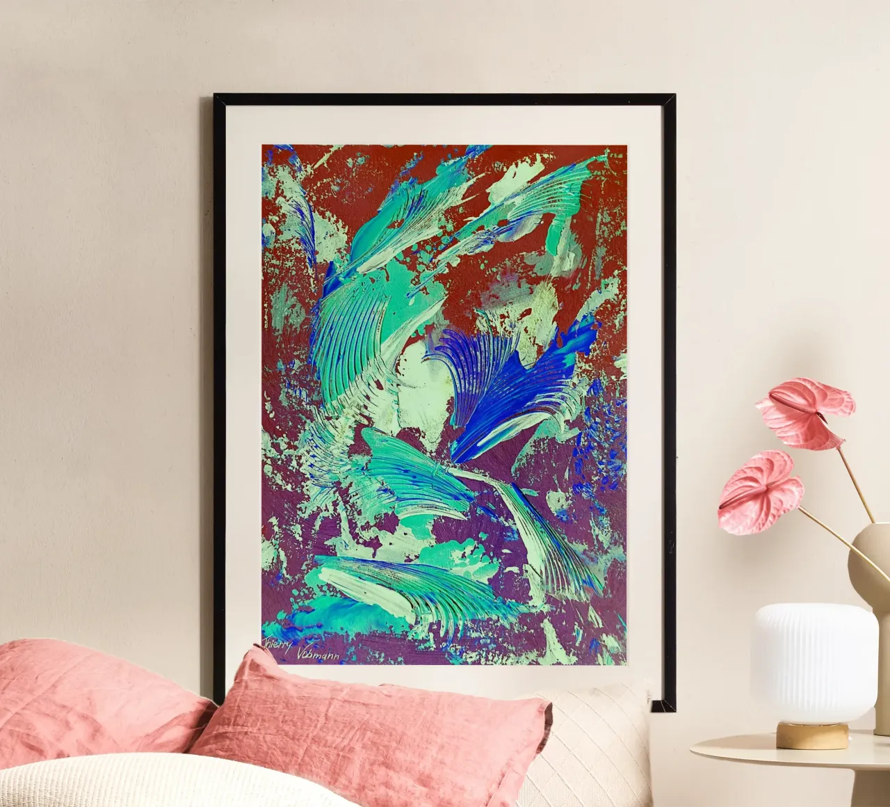 IDEAL GIFT 74 invers poster da Thierry Vobmann Abstract painting