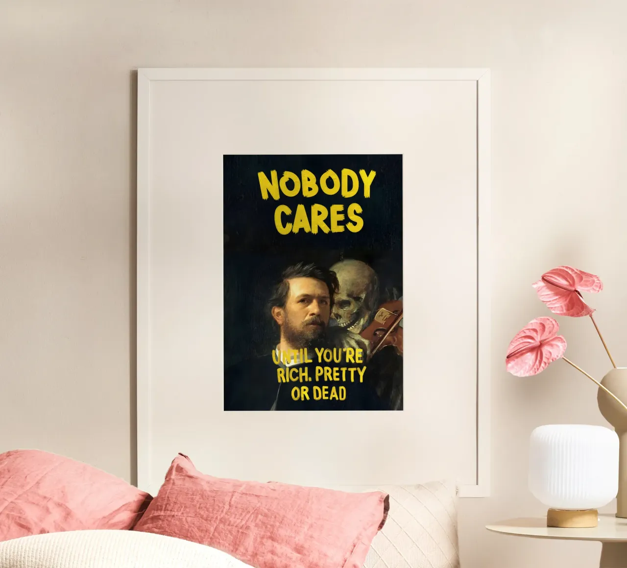 "NOBODY ÇARES poster da Type & Tape