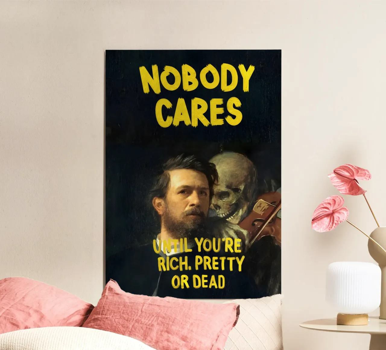 "NOBODY ÇARES poster da Type & Tape