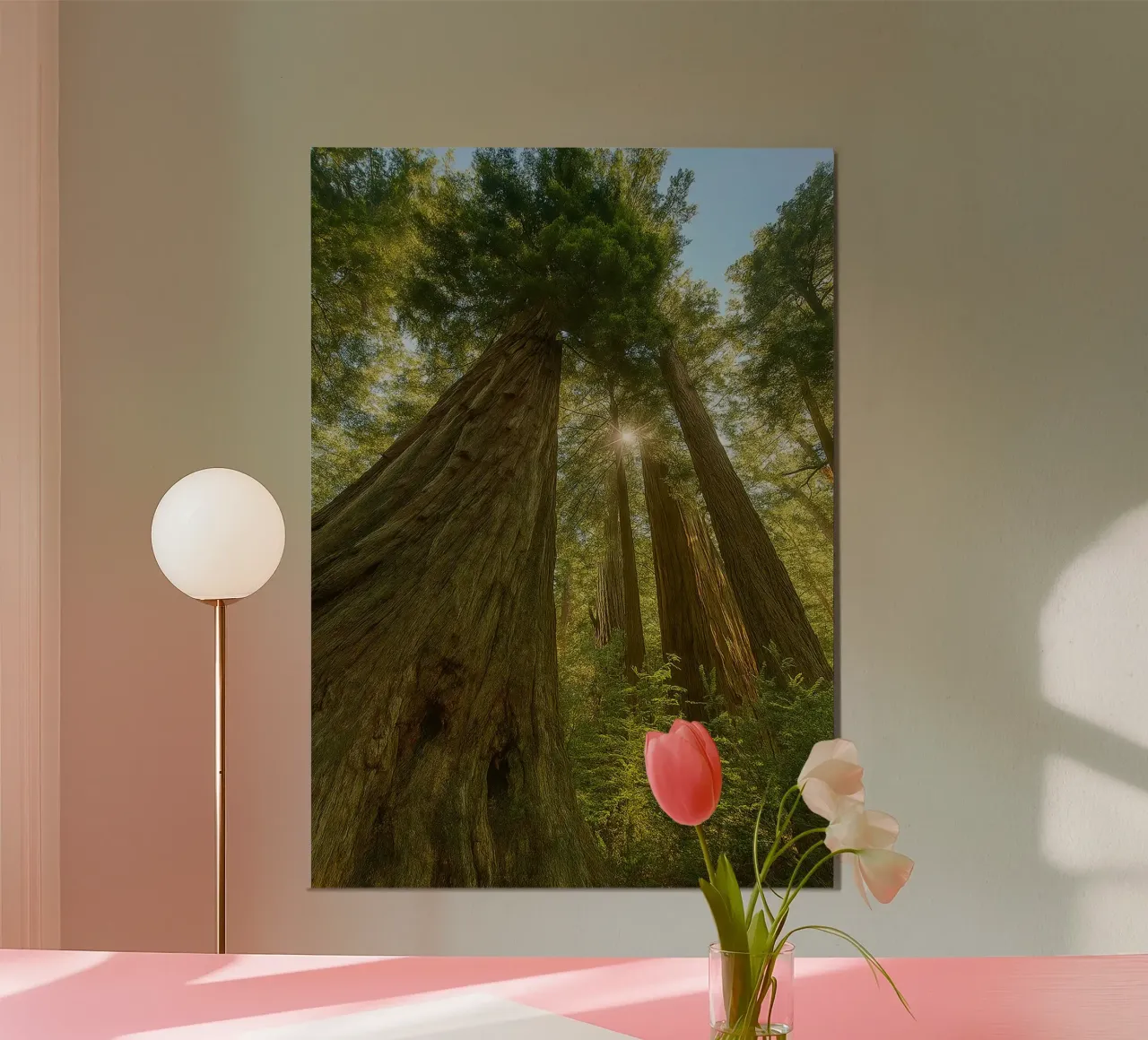 trees in the forrest retro photography poster with plastic frame by viantishop
