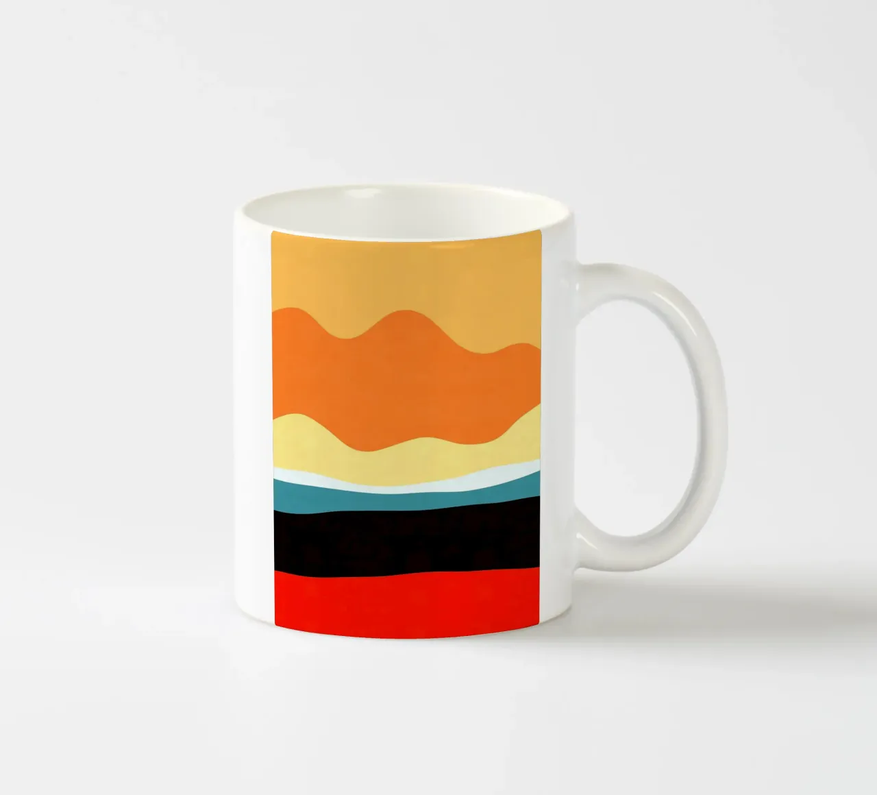 Paesaggio semplice I tazza in ceramica da Sven B Strauss