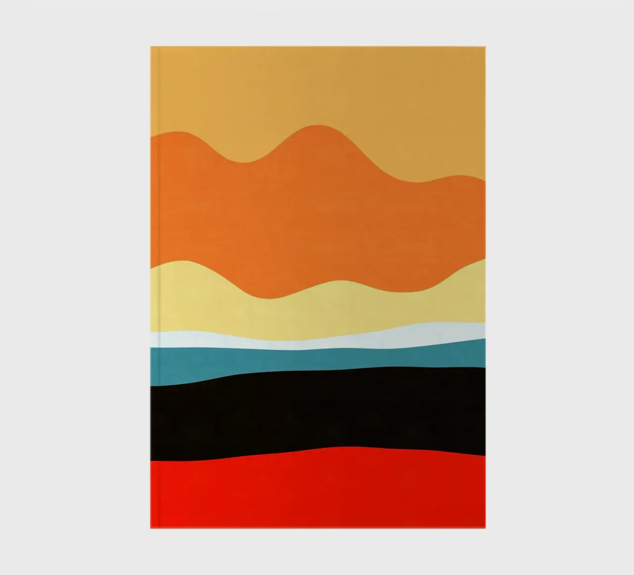 Simple landscape I notebook by Sven B Strauss