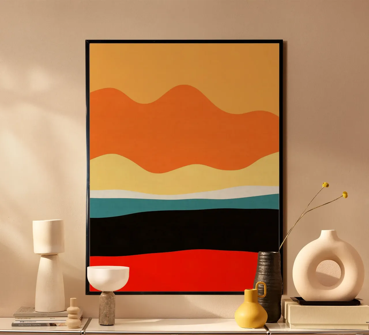 Paesaggio semplice I poster con telaio in alluminio da Sven B Strauss