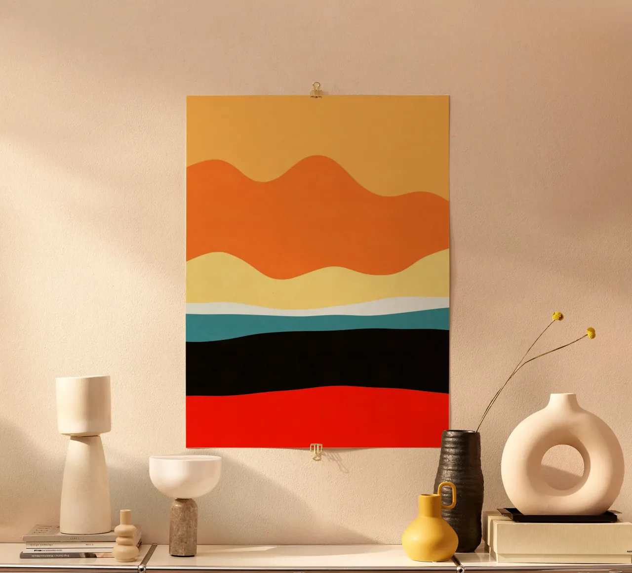 Paesaggio semplice I poster con telaio in alluminio da Sven B Strauss