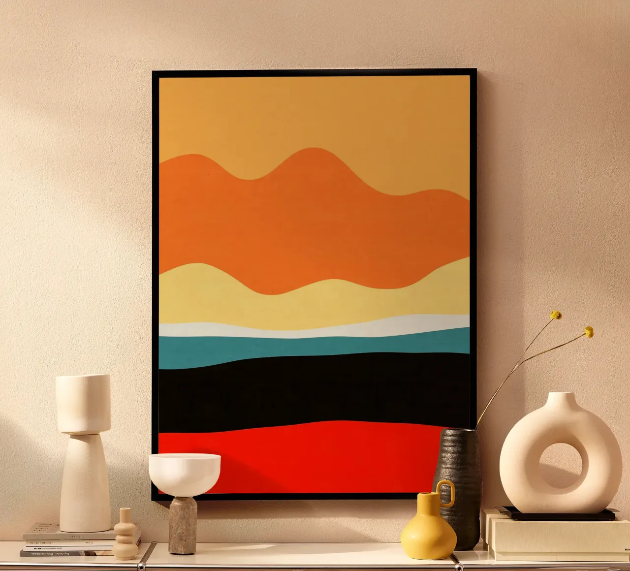 Paesaggio semplice I poster con telaio in alluminio da Sven B Strauss