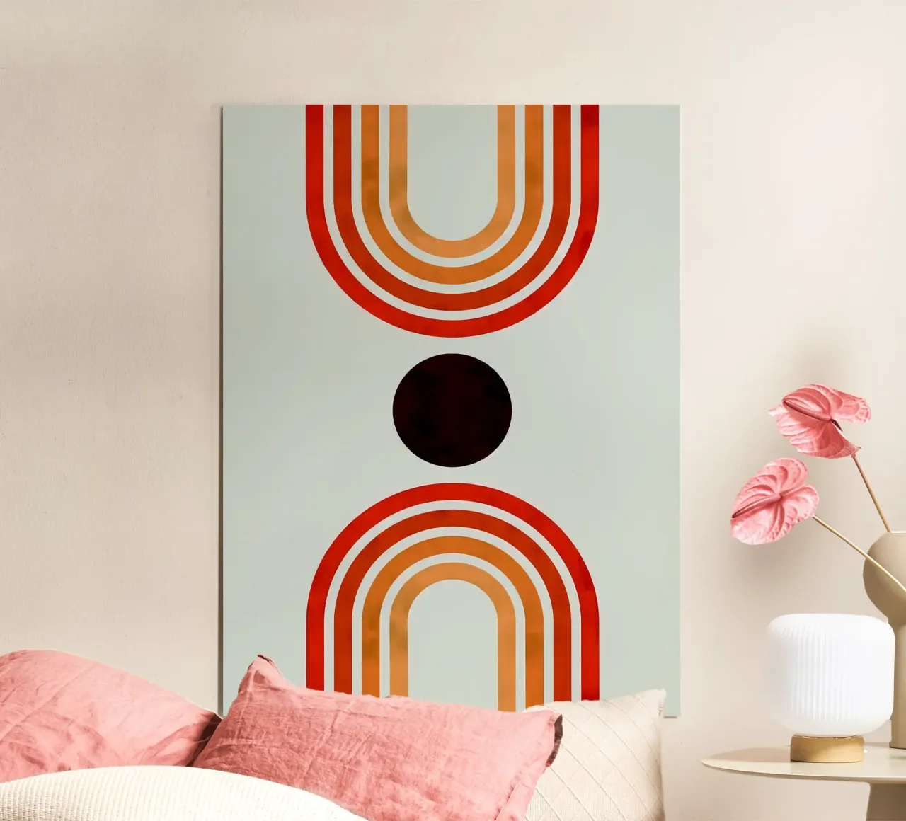 Arte moderna geometrica poster con telaio in plastica da Sven B Strauss