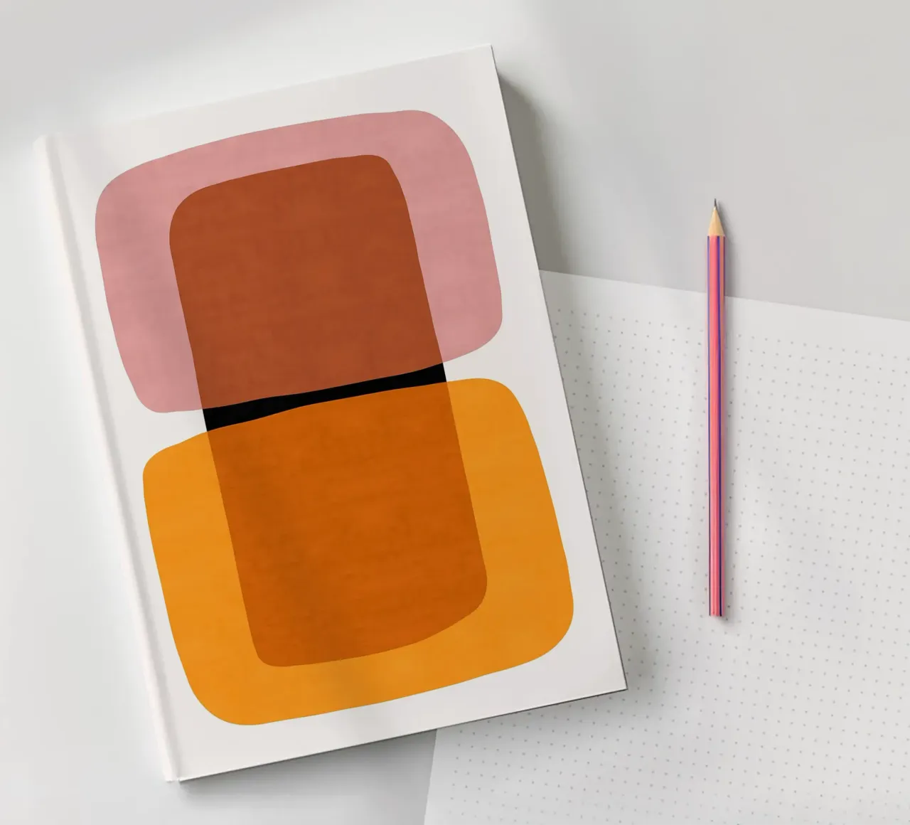 Abstract expression X notebook by Sven B Strauss