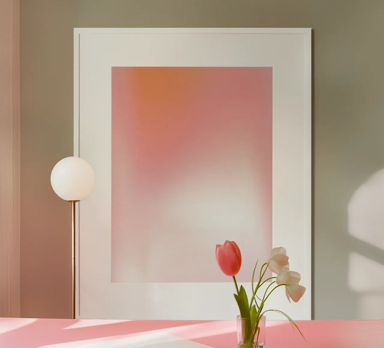 Aura Poster, Gradiënt Print, Spirituele kunst, Moderne Print poster van Dreamscape