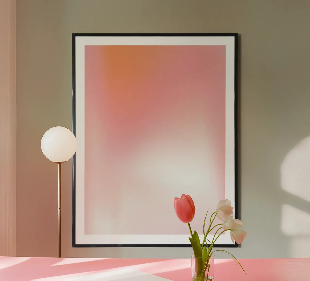 Aura Poster, Gradiënt Print, Spirituele kunst, Moderne Print poster van Dreamscape