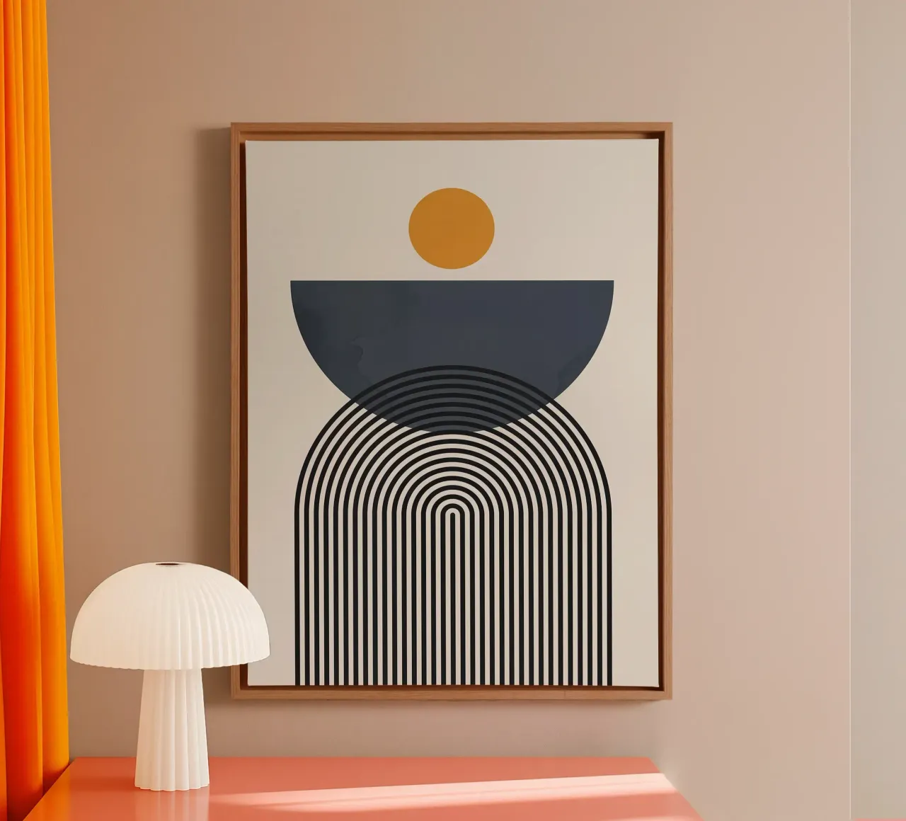 Simplicity IV canvas with Floater frame by Leon B Feierabend