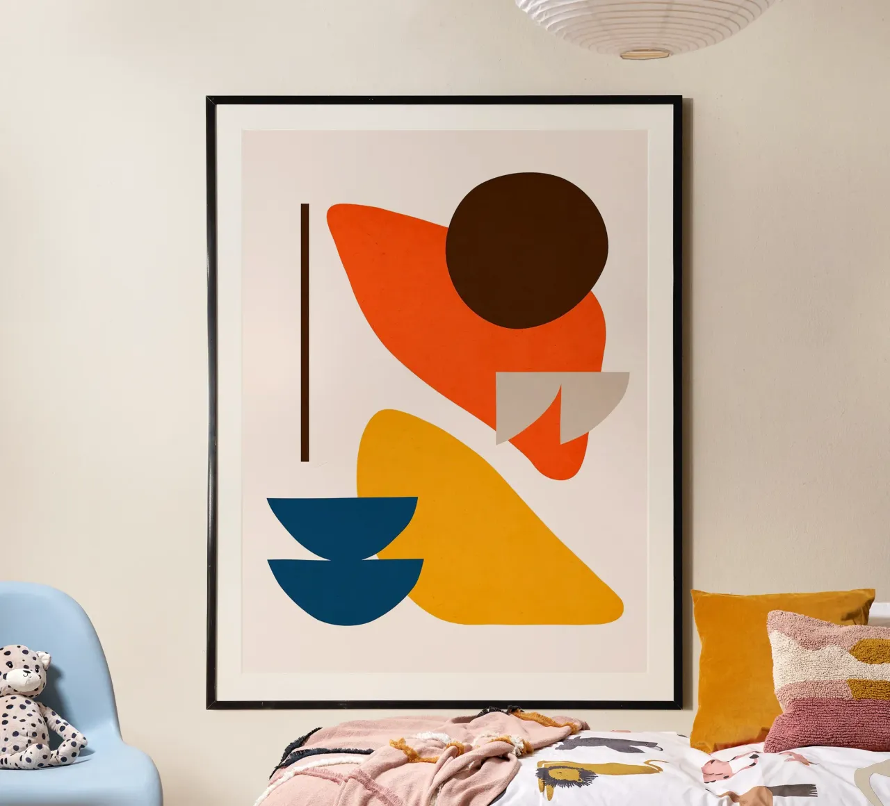 Figure astratte 6 poster con telaio in plastica da Leon B Feierabend