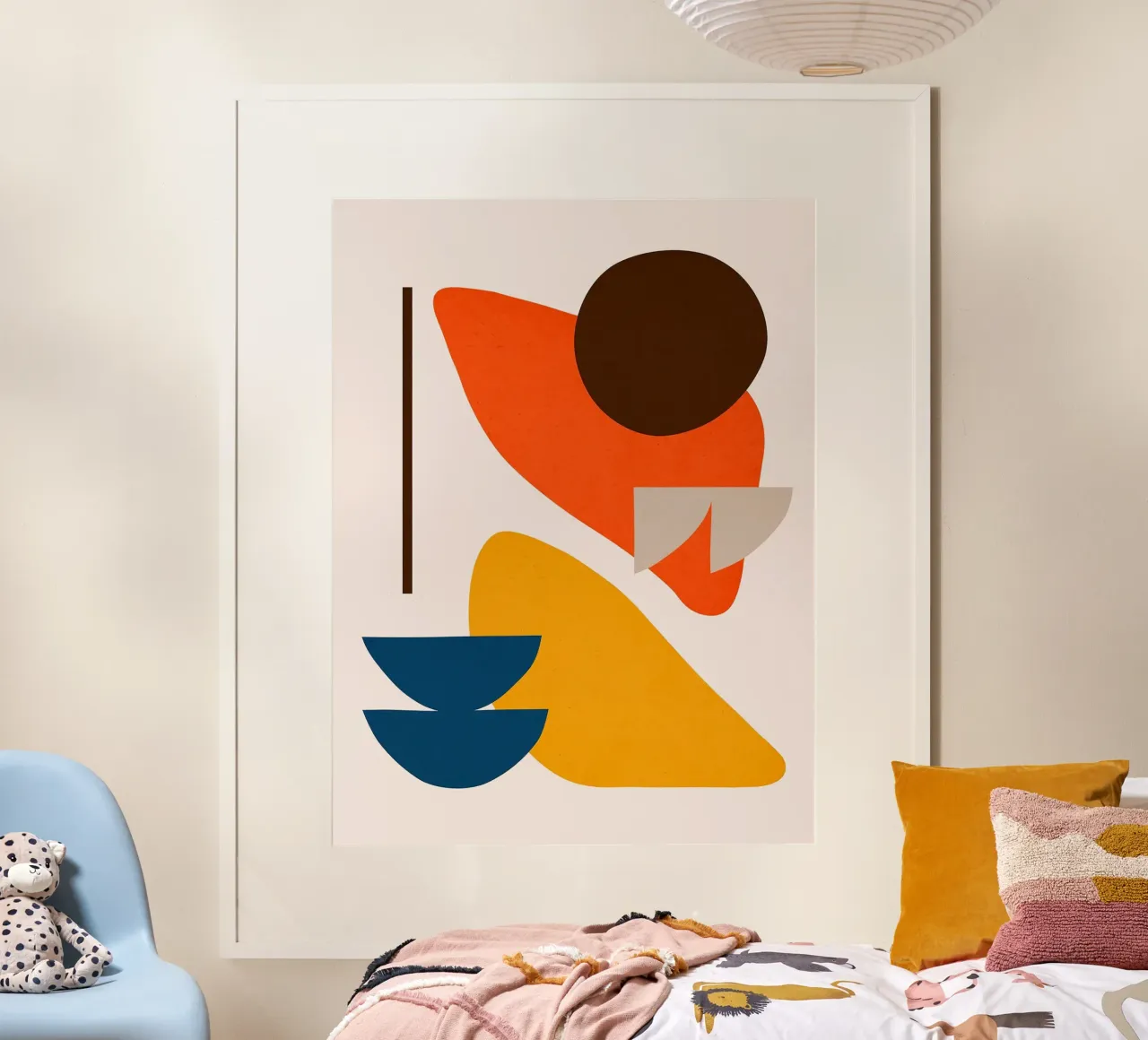 Figure astratte 6 poster con telaio in plastica da Leon B Feierabend