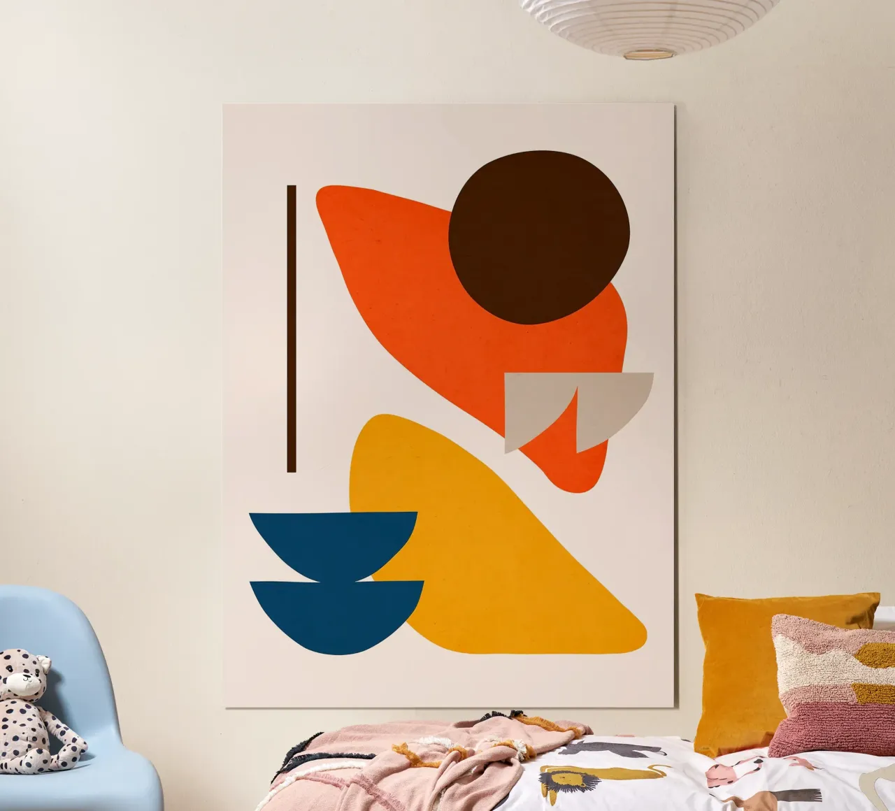 Figure astratte 6 poster con telaio in plastica da Leon B Feierabend
