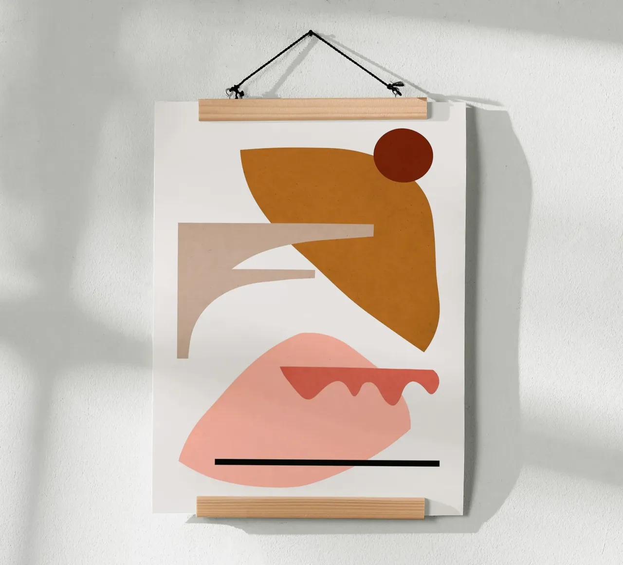 Boho organico 5 poster con telaio in alluminio da Leon B Feierabend