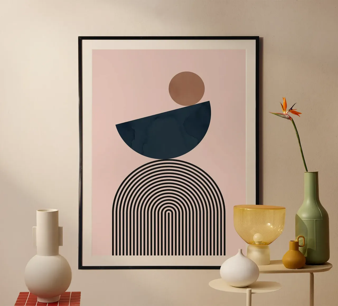 Forme geometriche poster con telaio in plastica da Leon B Feierabend