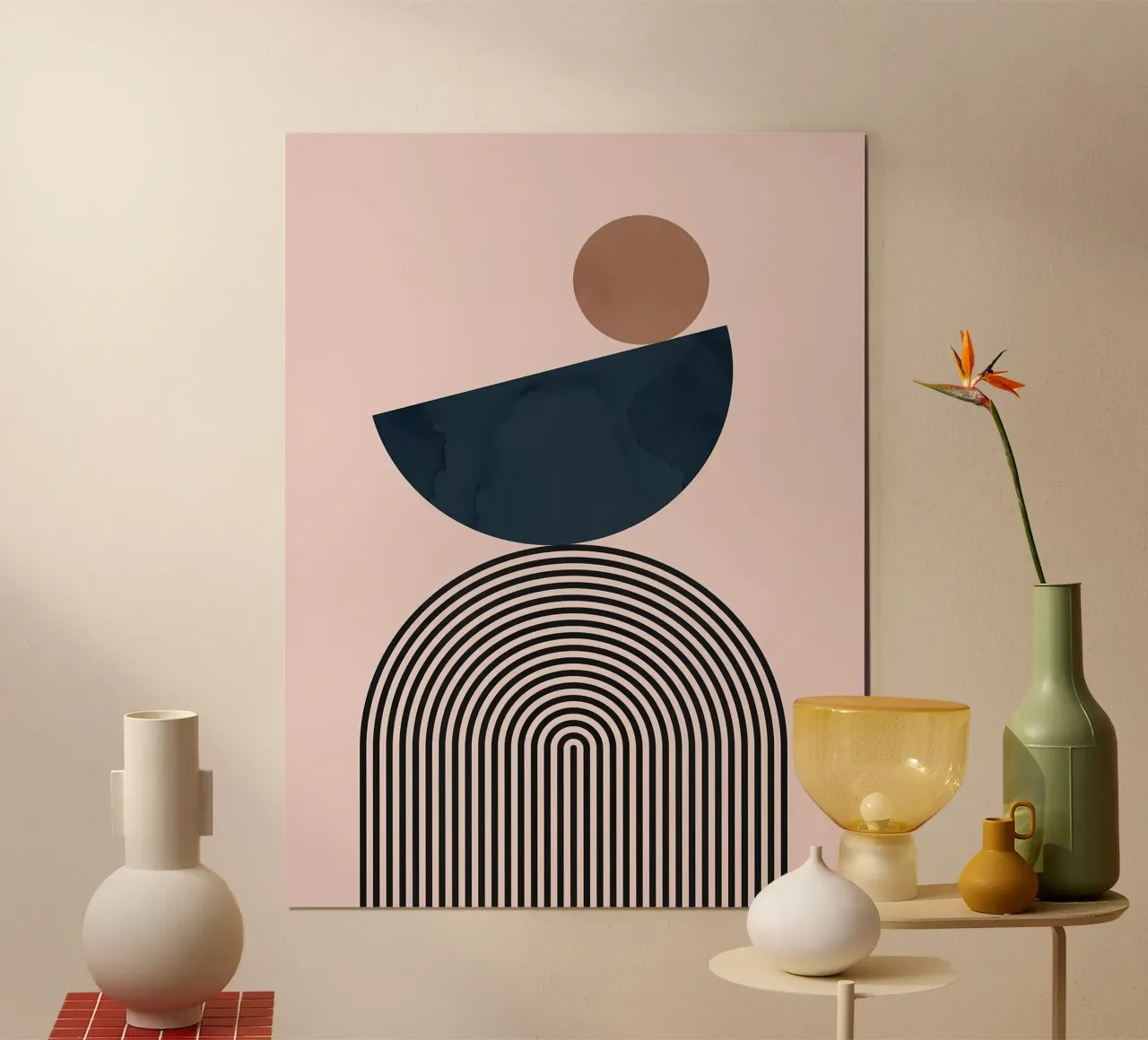 Forme geometriche poster con telaio in plastica da Leon B Feierabend