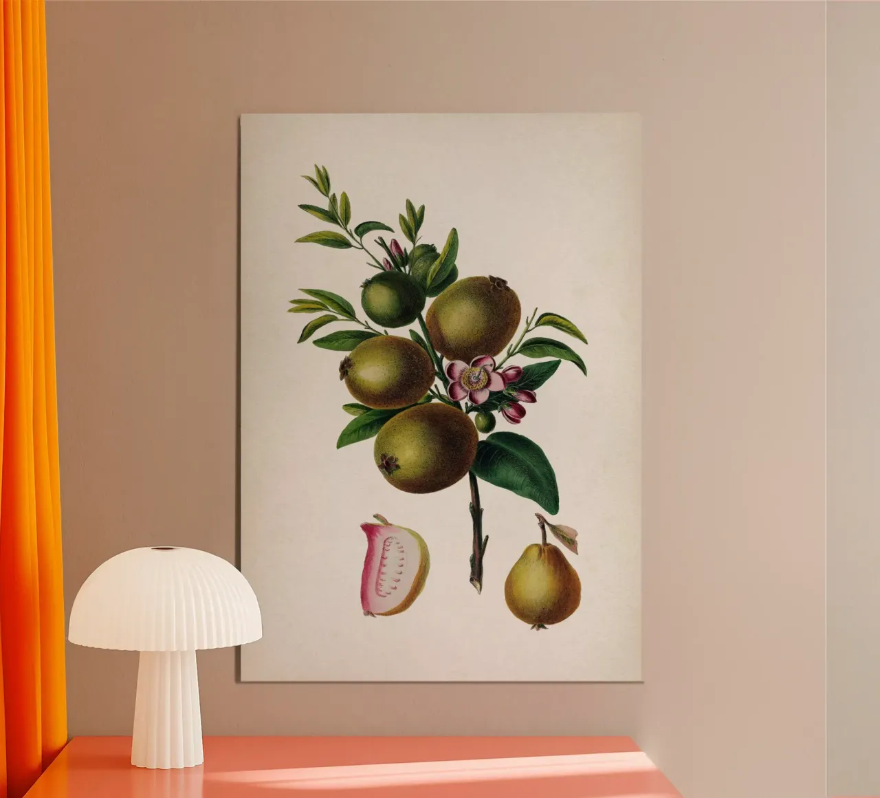 Vintage Denisse 4 Prisidium Pomiferum poster con telaio in legno da Vintage Print Collection