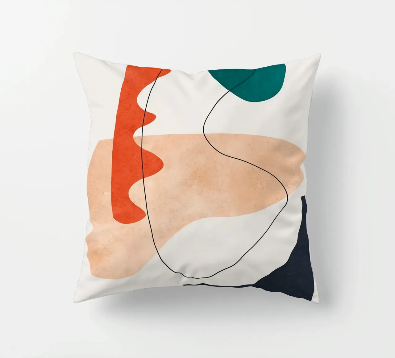 Linee e pennellate cuscino da Fletcher M Henry
