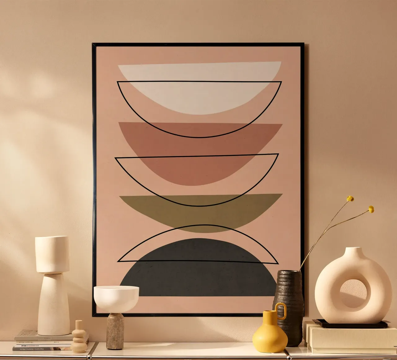 Geometrico e minimalista poster con telaio in alluminio da Fletcher M Henry