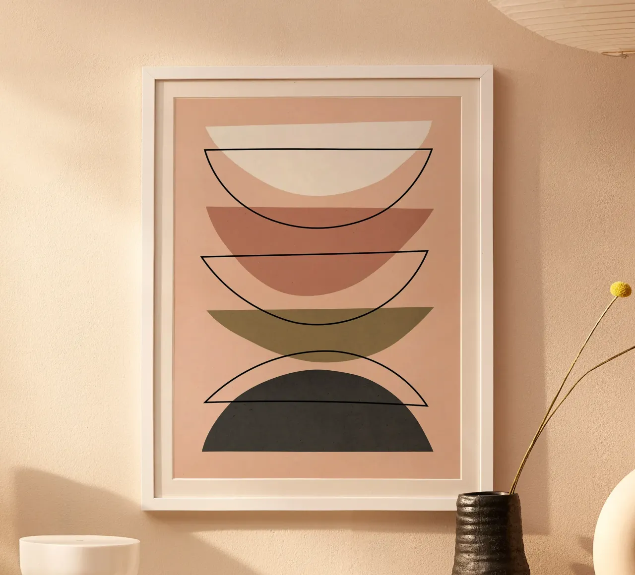 Geometrico e minimalista poster con telaio in alluminio da Fletcher M Henry