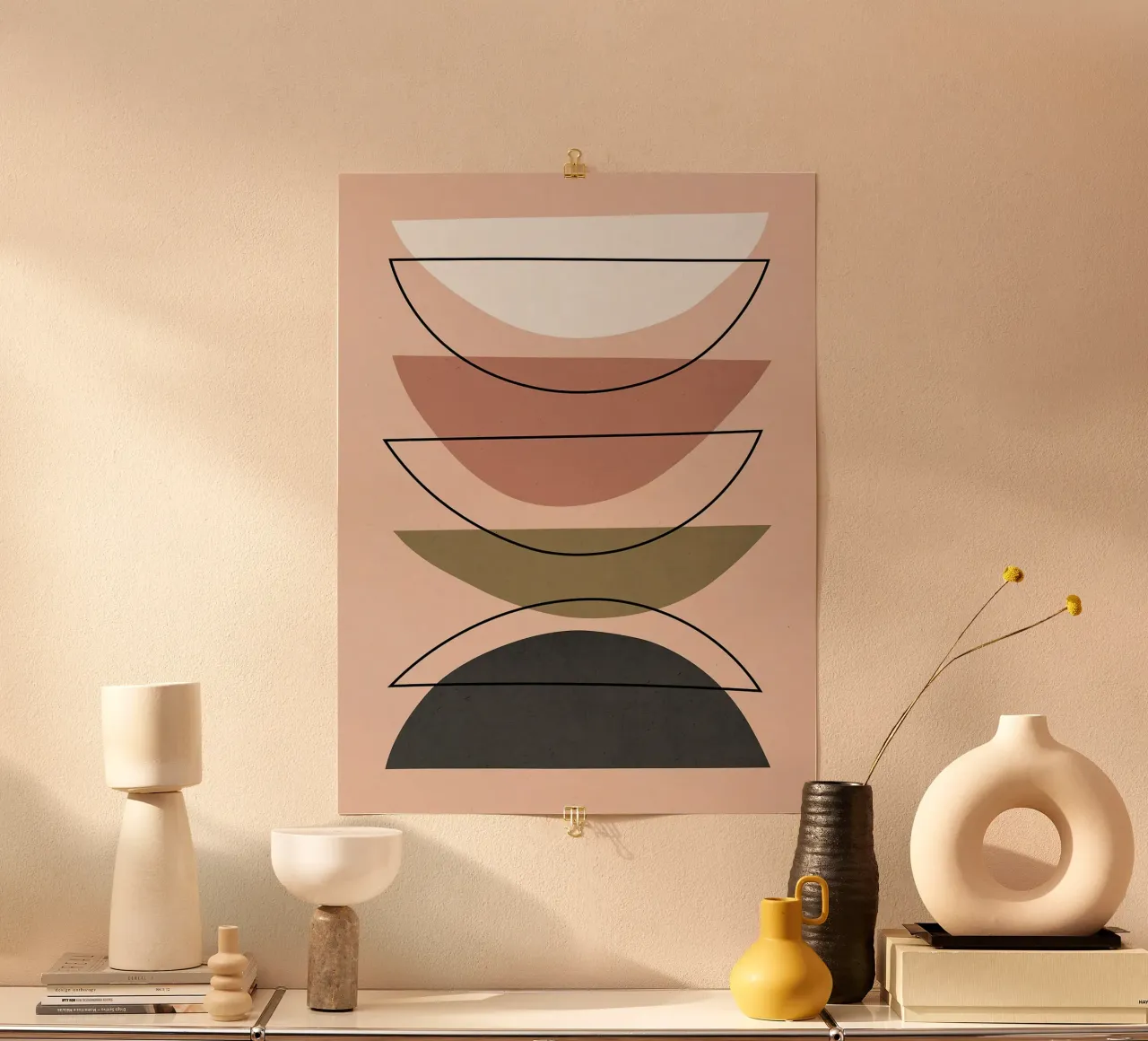 Geometrico e minimalista poster con telaio in alluminio da Fletcher M Henry