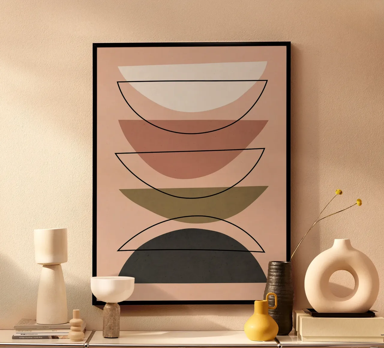 Geometrico e minimalista poster con telaio in alluminio da Fletcher M Henry