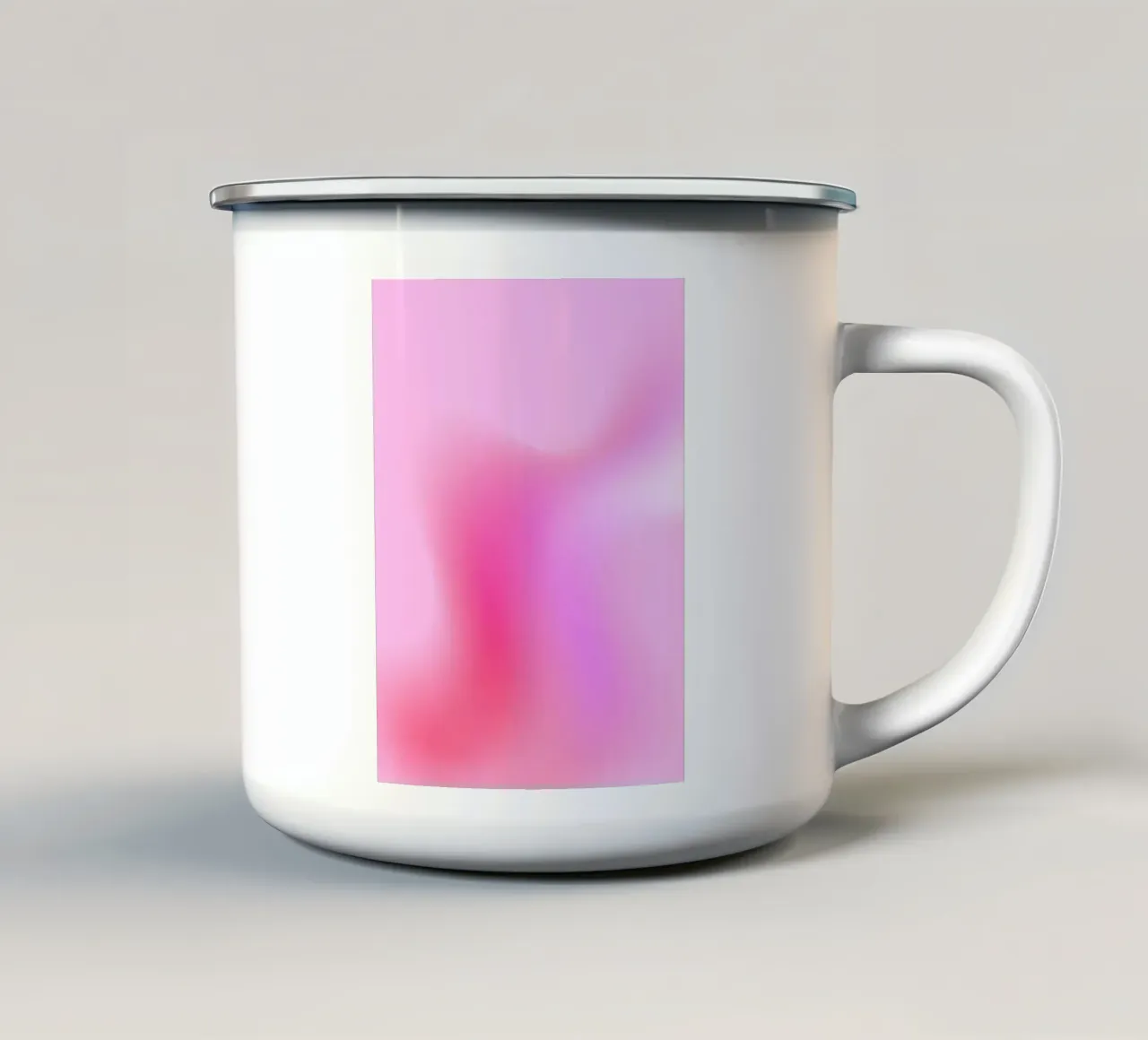 Aura print, Poster met kleurverloop, Moderne kleurrijke print emaille mok van Dreamscape