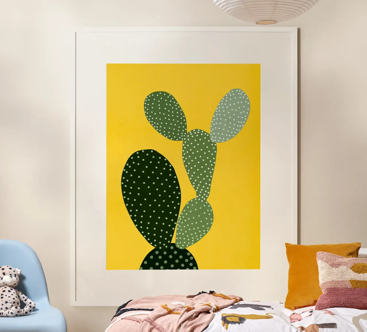 Giardino floreale poster con telaio in legno da Leonard R Sadler