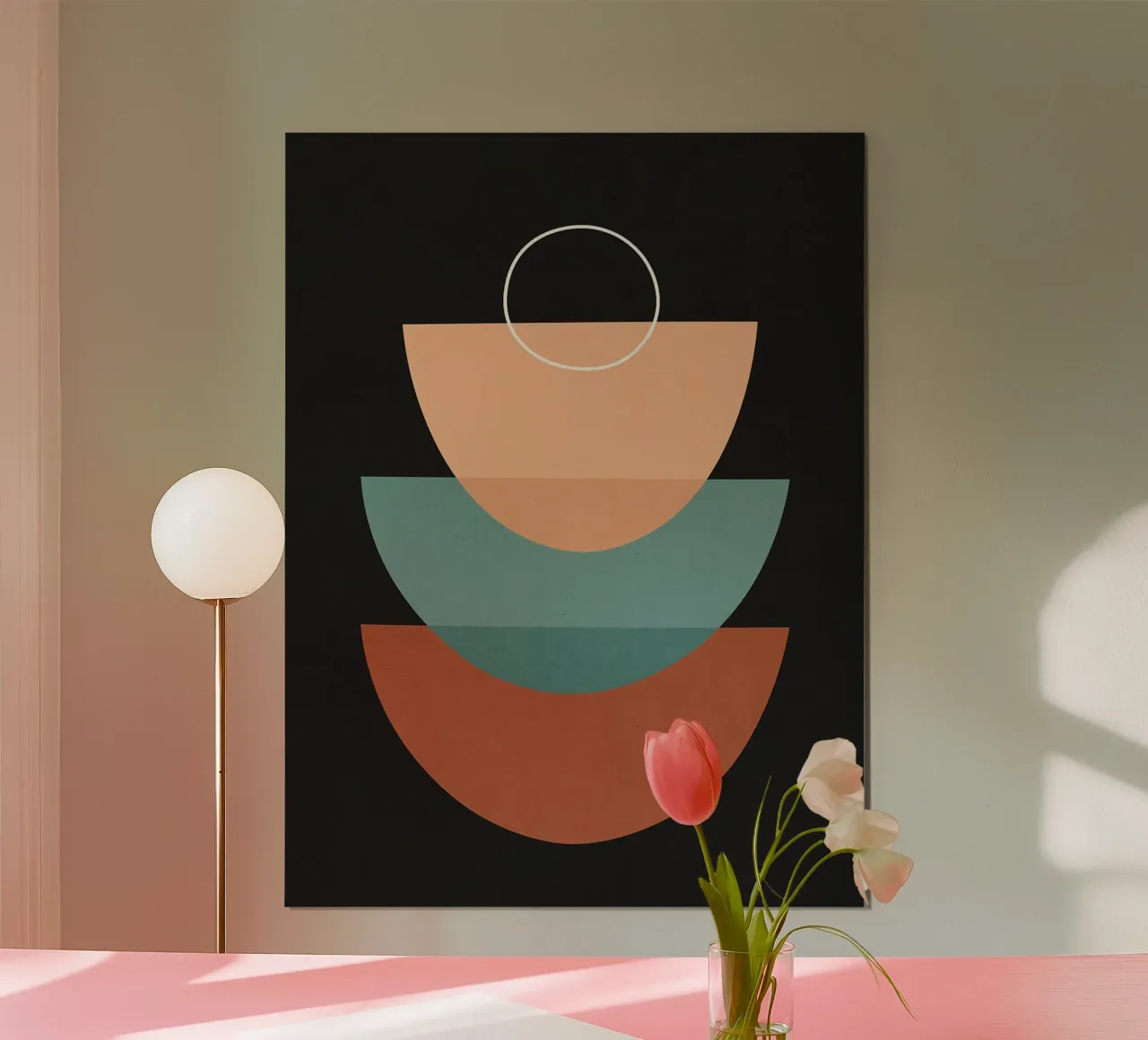 Forme geometriche poster con telaio in plastica da Leonard R Sadler