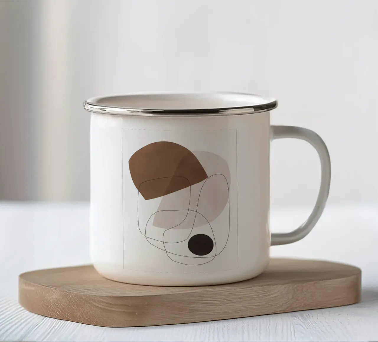 Linee e forme tazza in smalto da Leonard R Sadler