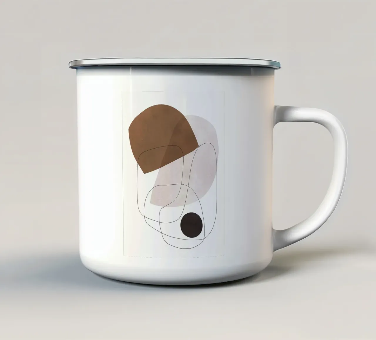 Linee e forme tazza in smalto da Leonard R Sadler