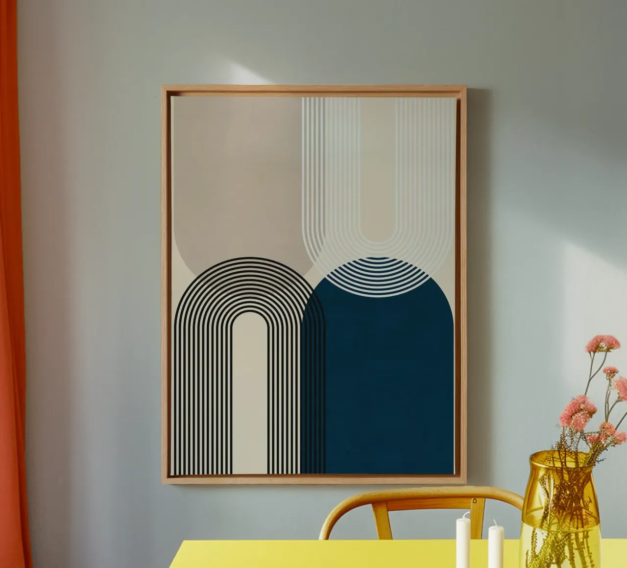 Geometria delle linee tela con Cornice a cassetta da Leonard R Sadler
