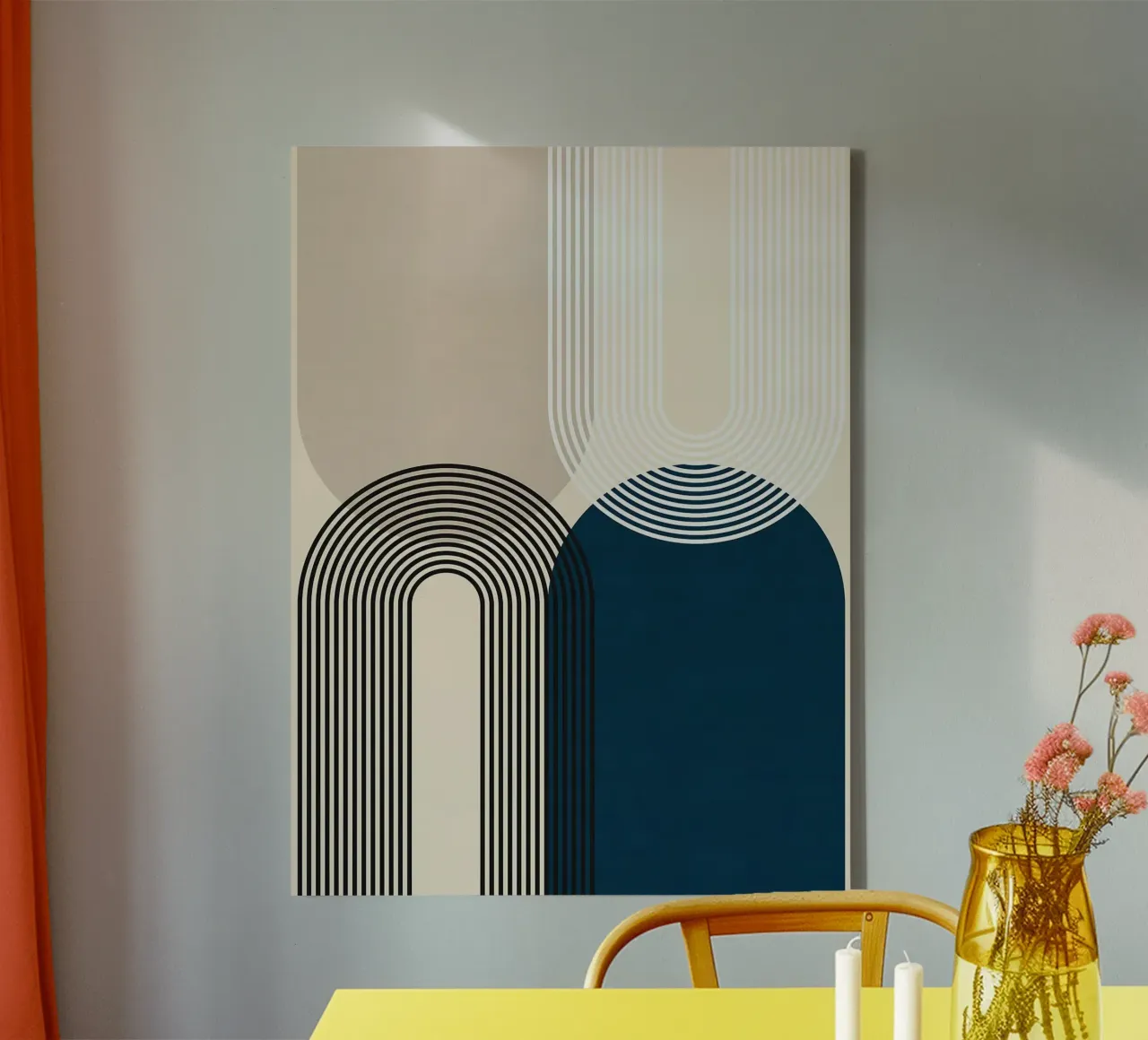 Geometria delle linee tela con Cornice a cassetta da Leonard R Sadler