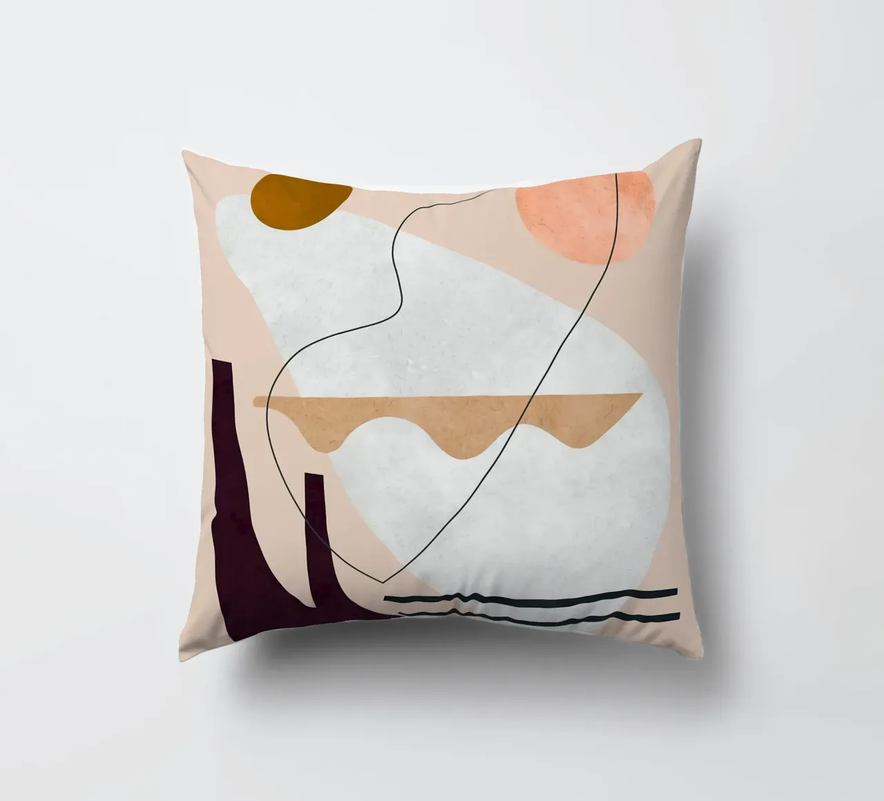 Linee e pennellate cuscino da Leonard R Sadler