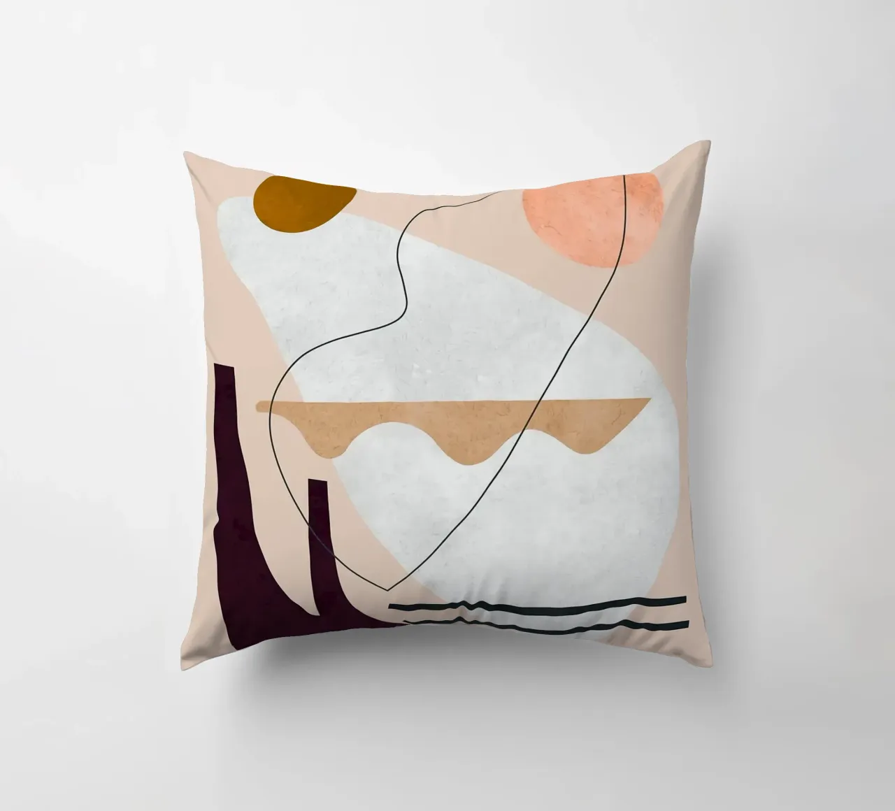 Linee e pennellate cuscino da Leonard R Sadler