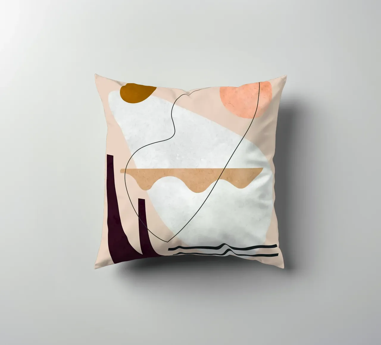 Linee e pennellate cuscino da Leonard R Sadler