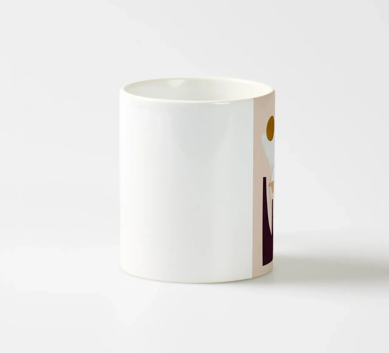 Linee e pennellate tazza in ceramica da Leonard R Sadler