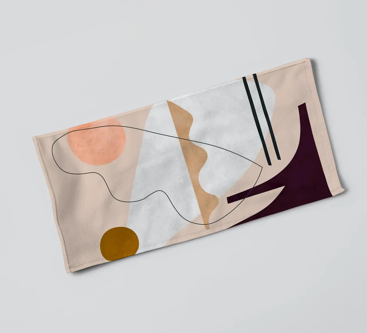 Linee e pennellate asciugamano da bagno da Leonard R Sadler