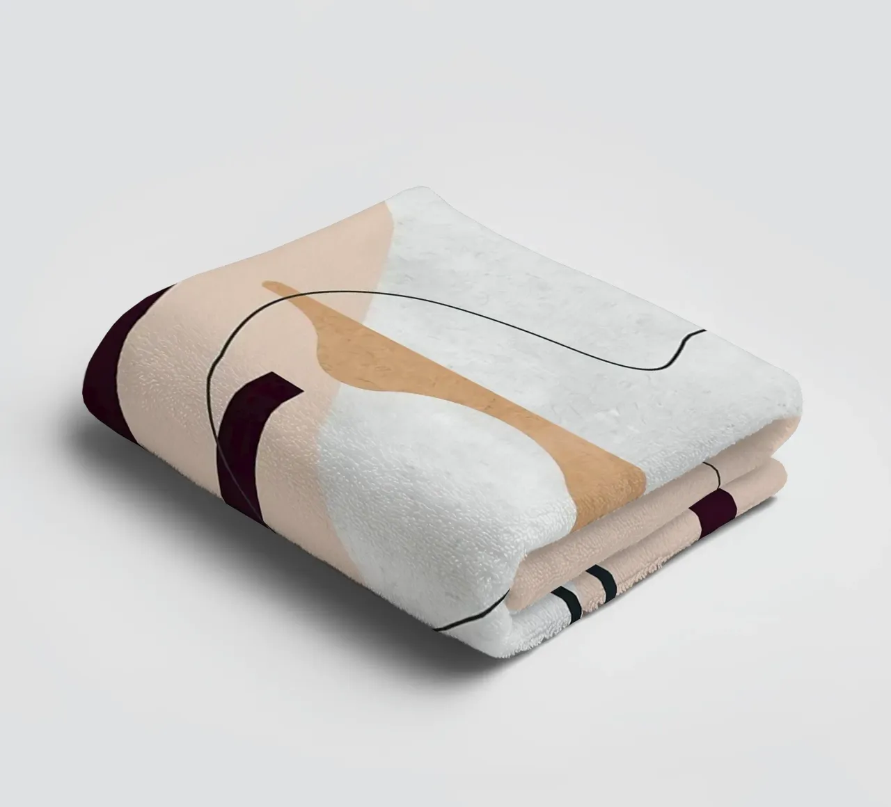 Linee e pennellate asciugamano da bagno da Leonard R Sadler