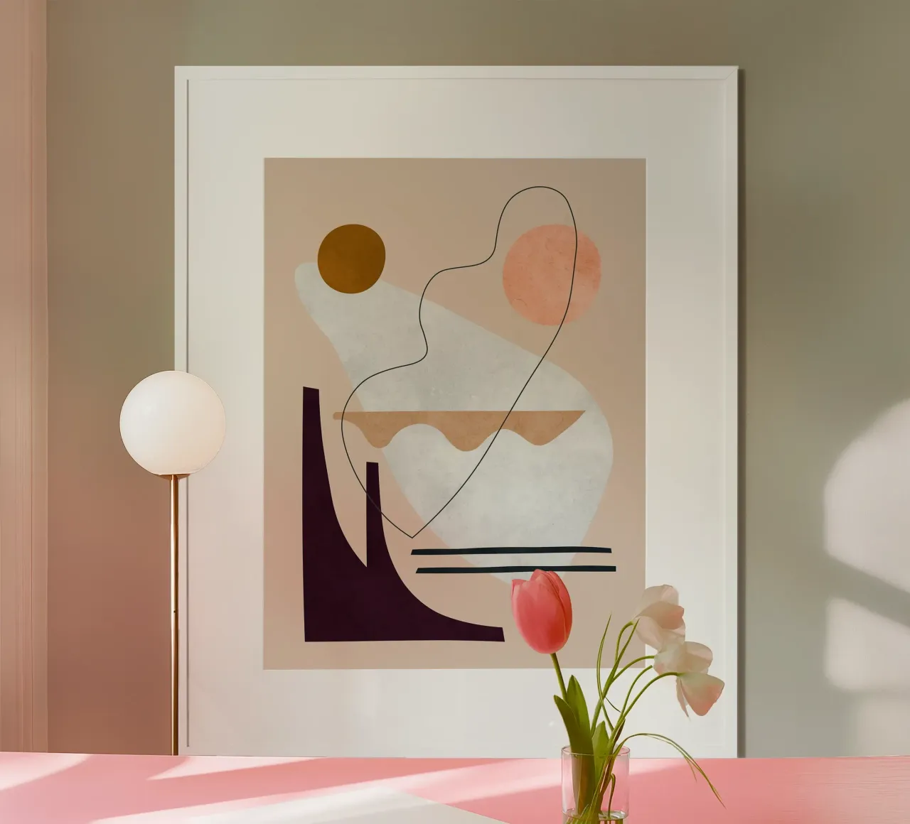 Linee e pennellate poster da Leonard R Sadler