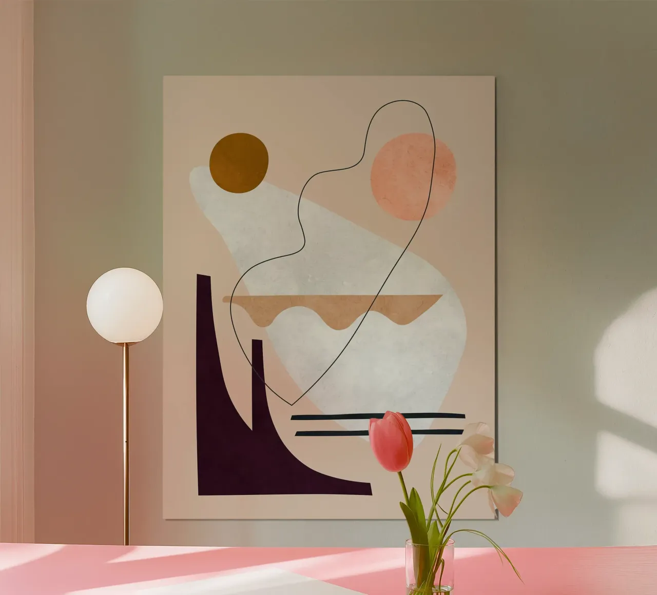 Linee e pennellate poster da Leonard R Sadler