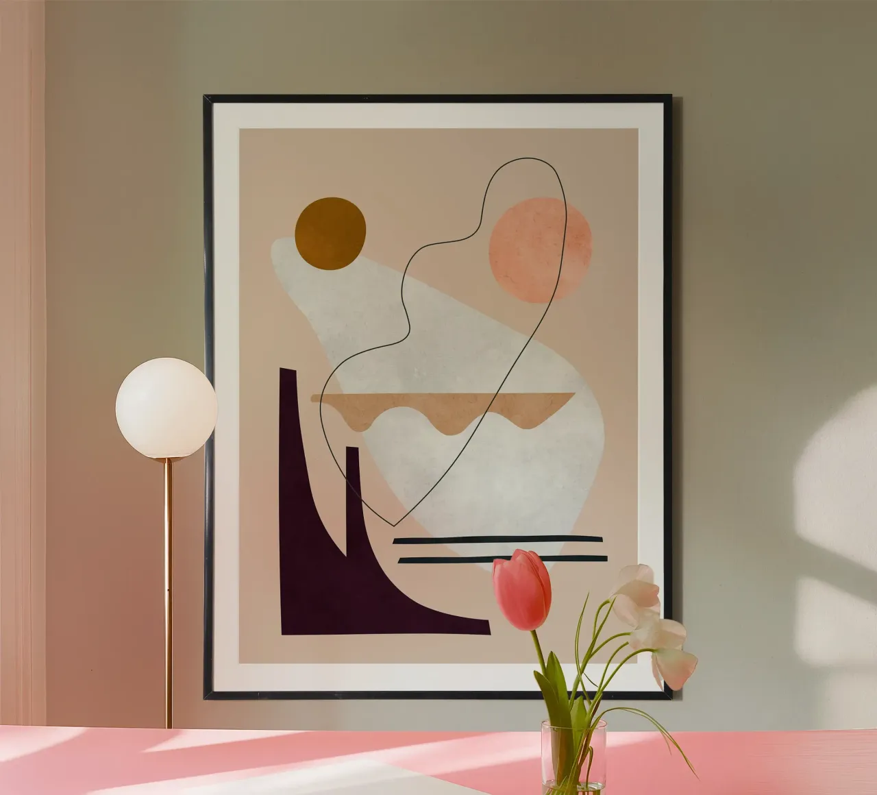 Linee e pennellate poster da Leonard R Sadler