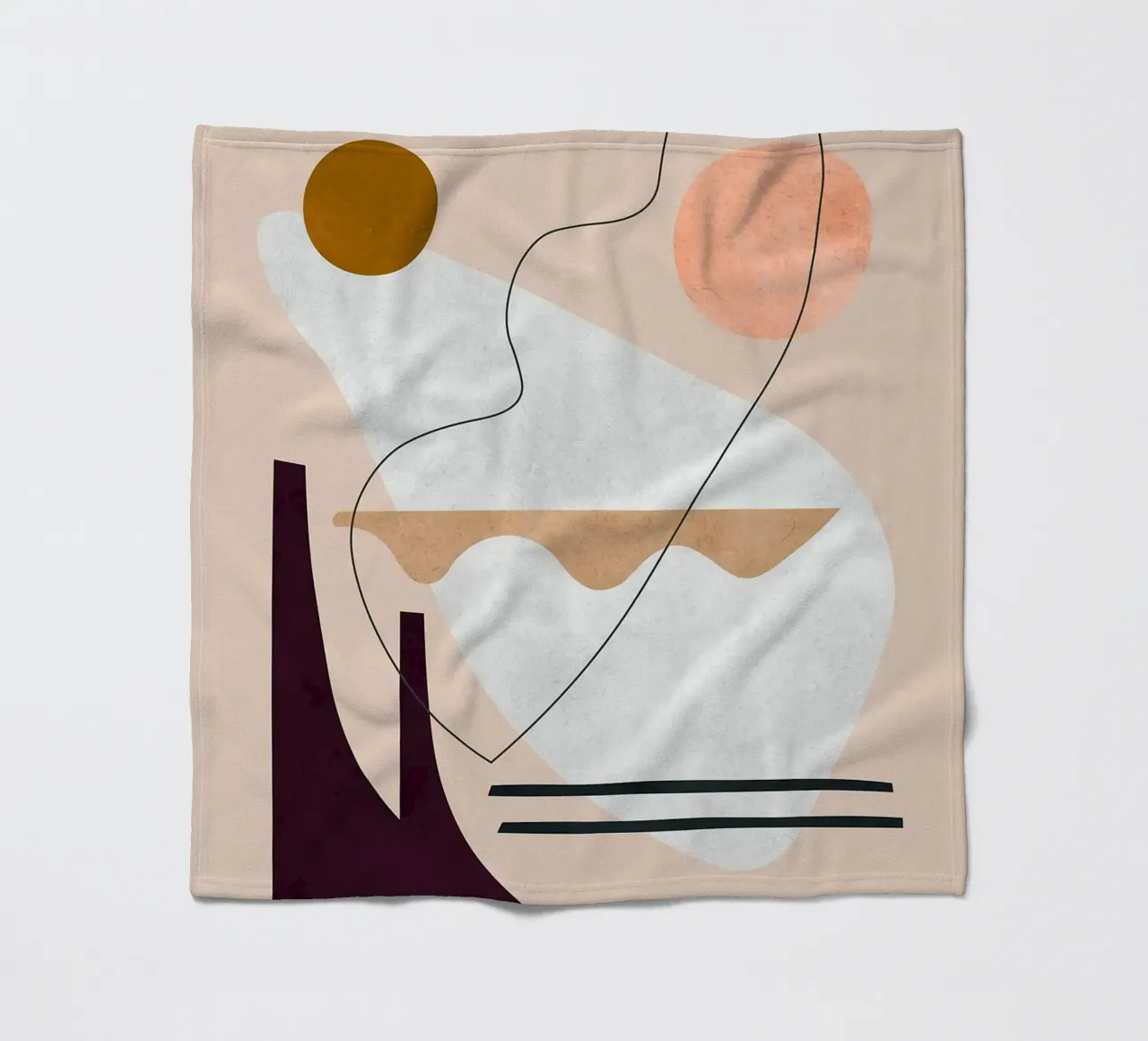Linee e pennellate coperta in pile da Leonard R Sadler