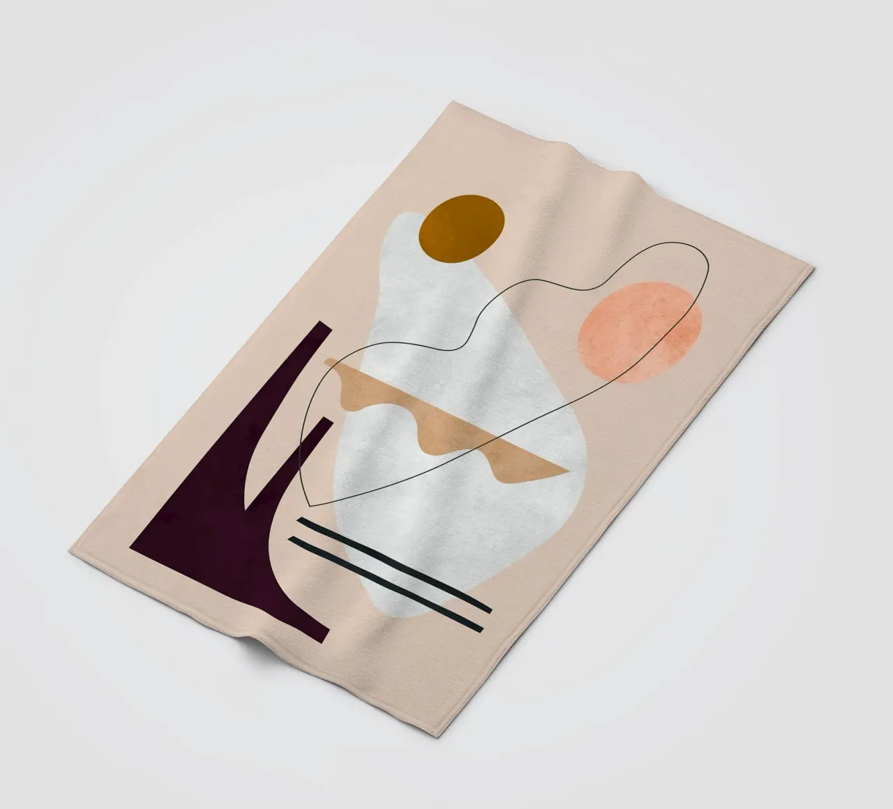 Linee e pennellate coperta in pile da Leonard R Sadler