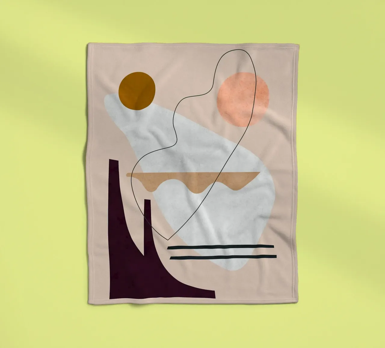 Linee e pennellate coperta in pile da Leonard R Sadler
